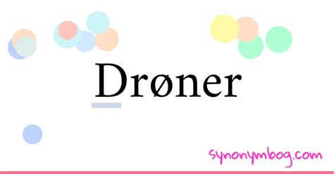 synonym  droner