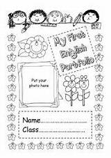Portfolio English Cover First Worksheet Grade Resources Covers Classroom School Portfolios Teaching Choose Board Open Preschool sketch template