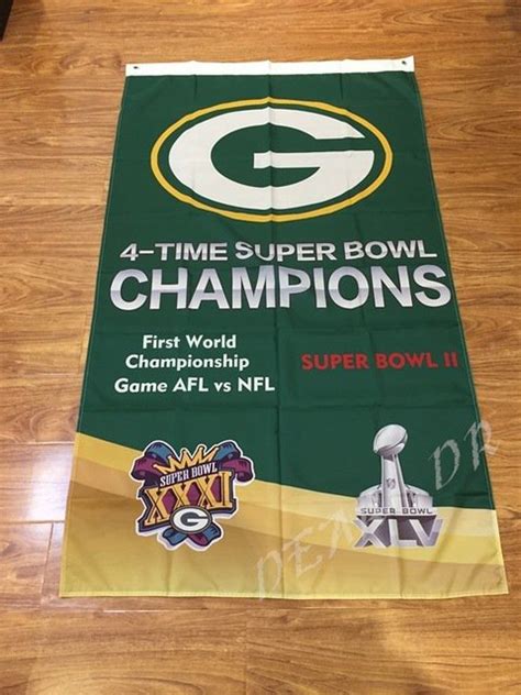 Green Bay Packers Flag American Flag 3x5ft100d Polyester