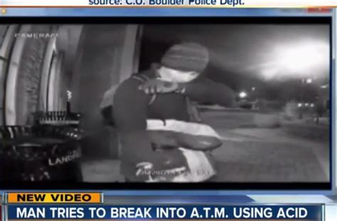 Thief Tries To Use Acid To Break Into Cash Machine In Boulder Colorado