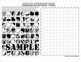 Grid Mystery Drawing Worksheets Coloring Template Mirror Project Sketch sketch template