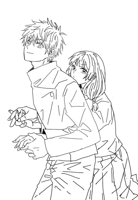 anime siblings hugging coloring page maliafvmcguire