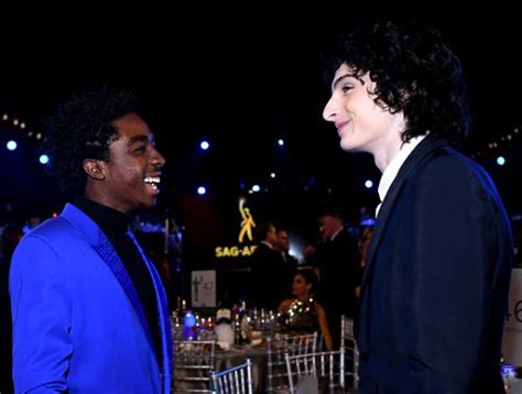 caleb mclaughlin and finn wolfhard photographed at the 2020 screen