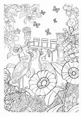 Colorir Jardim Encantado Desenhos Antiestresse Livro Arteterapia Livros sketch template