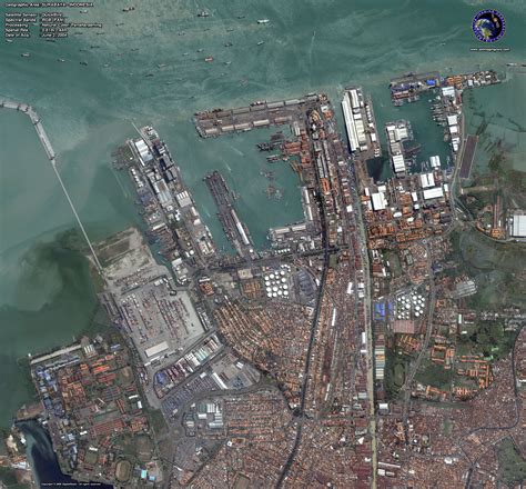 quickbird satellite image  surabaya indonesia satellite imaging corp