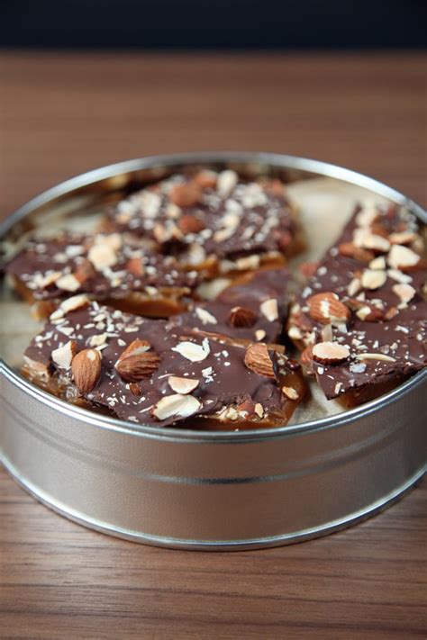 chocolate almond toffee homemade candy recipes popsugar food photo 6
