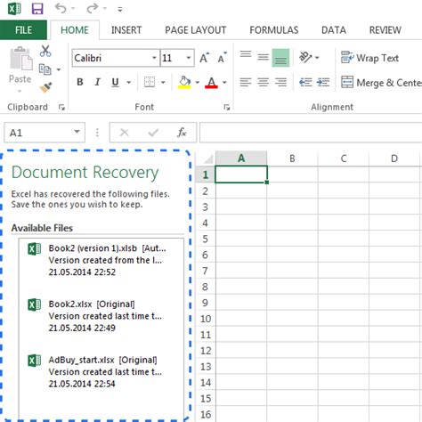 3 manual ways to recover deleted excel sheet data