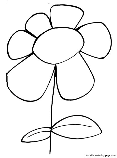 print  spring flower bloodroot coloring page