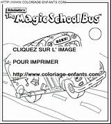 Coloring Bus Magic School Pages Book sketch template