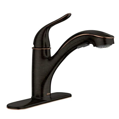 moen brecklyn brb single handle pull  sprayer kitchen faucet  power clean