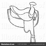 Saddle Clipart Coloring Pages Illustration Toon Hit Royalty Getdrawings Rf Getcolorings sketch template