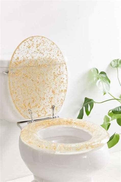 gold flecked toilet seat interiordesign glitter toilet seat