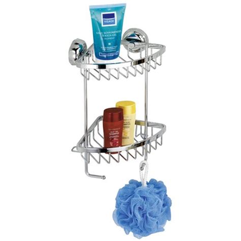 Wenko Turbofix Corner Metal Drill And Screw Mount Shower Caddy And Reviews