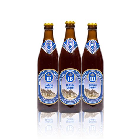 hofbraeu dunkel german dark lager ml bottles  abv  pack