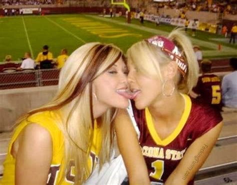 Lesbian Football Fans Kissing Ball Football Funny