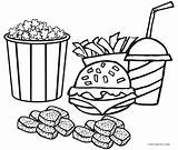 French Fries Coloring Pages Getcolorings Printable sketch template
