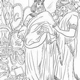 Rei Ezequias Colorir Pagando Tributo Pagem Honra Tudodesenhos Desenhos sketch template
