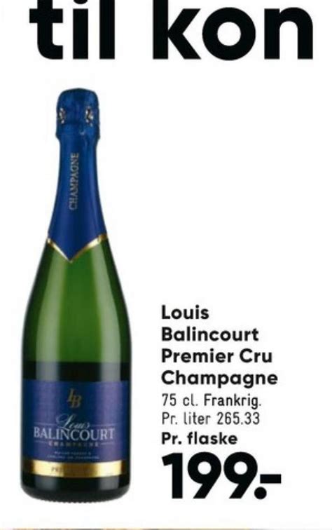 louis balincourt champagne bilka april  alle tilbudsavis