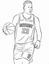 Coloring Griffin Curry sketch template