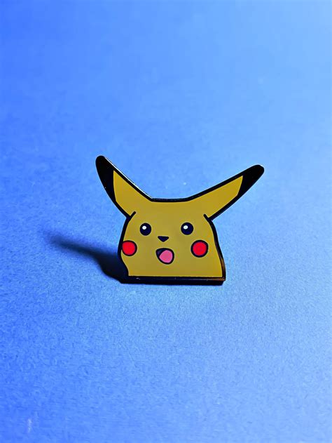 Enamel Pin Surprised Pikachu Pokemon Meme Collection Hobbies And Toys
