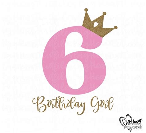 birthday girl svgpngjpgdxf  birthday princess svg etsy uk