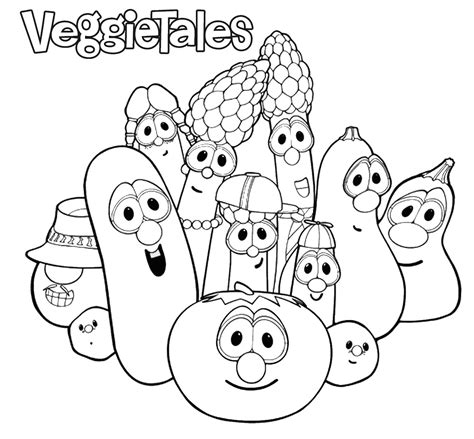 veggie tales coloring pages home design ideas