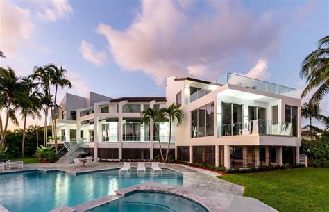 florida mansion showcasing unobstructed bay views