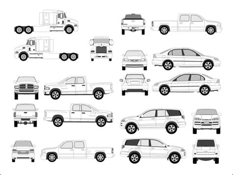 vehicle templates printable templates