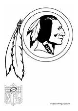 Redskins Coloring Pages Washington Nfl Logo Clip Clipart Horseshoe Colouring Wedding Silhouette Print Football sketch template