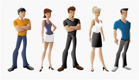 male human cartoon characters  transparent clipart clipartkey