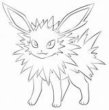 Coloring Jolteon Pages Popular sketch template