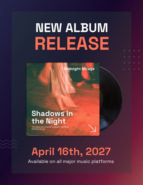 dark   album release poster