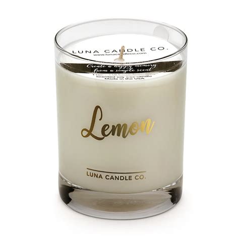 lemon highly scented candle slow burn    usa  oz