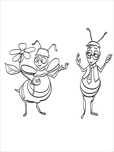 bee  coloring drawing coloring pages png  file