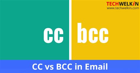 difference  cc  bcc  email