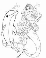 Kleurplaat Zeemeermin Dolfijn Dolphin Mermaids Kleurplaten Coloringhome Downloaden sketch template