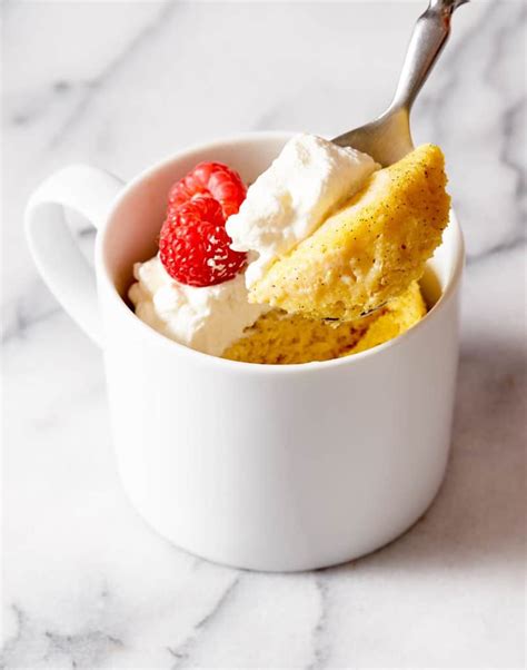 keto vanilla mug cake recipe easy healthy clean delicious