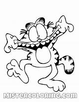 Garfield Rigolo Coloriage Imprimer Rire Humour Malvorlagen sketch template