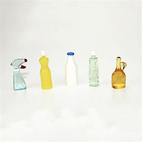 pcs  dollhouse miniature accessories mini seasoning bottle simulation kitchen food model