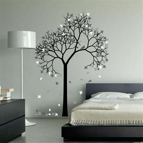 aspen tree wall decal sticker vinyl nursert art leaves  birds