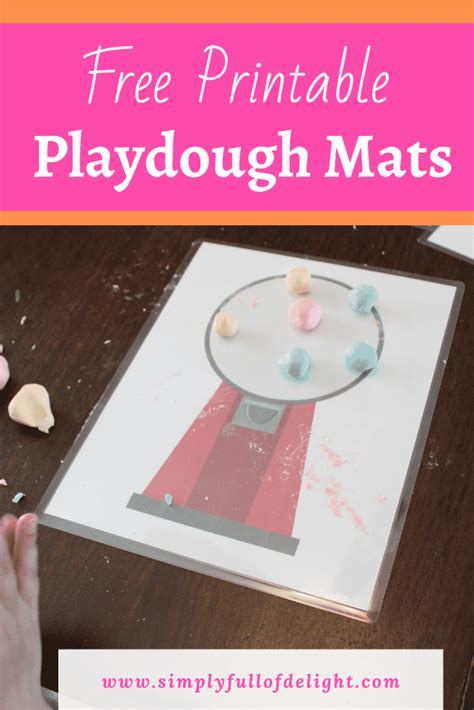 playdough mats  printable simply full  delight