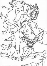 Lion Leeuwenkoning Hyena sketch template