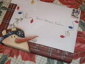 decorating  christmas card envelopes  frugal christmas