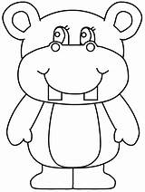 Hippo Nilpferd Ausmalbilder Hippopotamuses Letzte Malvorlagen Hippos Coloringhome sketch template