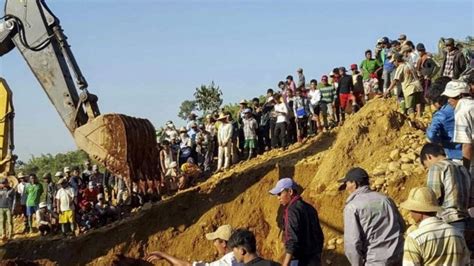 Myanmar Landslide Many Missing At Kachin Jade Mine Bbc News