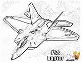 Jet F22 Raptor Colouring Fierce Jets sketch template
