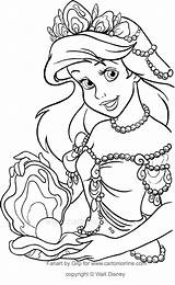 Ariel Sirenetta Sirenita Arielle Perla Sirene Gigante Princesas Princesse Prinzessin Ausdrucken Sereia Pequena Cartonionline Escolha sketch template