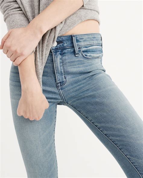 Women S Mid Rise Super Skinny Jeans Women S Bottoms