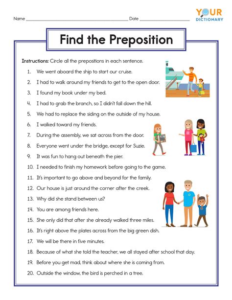 printable preposition worksheets 1st grade sexiezpicz web porn