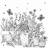 Coloring Instant Topiary Adult sketch template